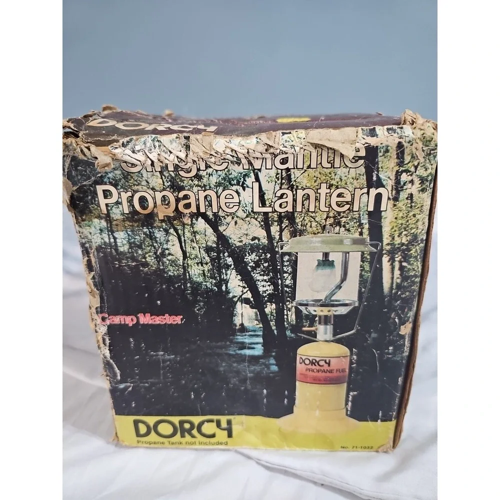 Dorcy Green Vintage DORCY 71-1032 Propane Lantern with‎ Box & Bottle